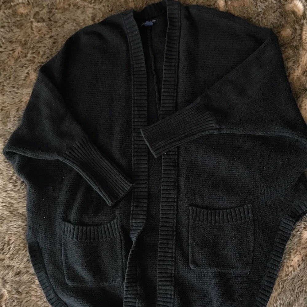 Black Knit Cardigan